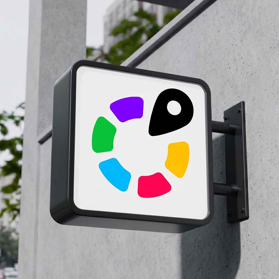 50x50 Letrero Rompetrafico Luminoso Cuadrado - Imagen 3