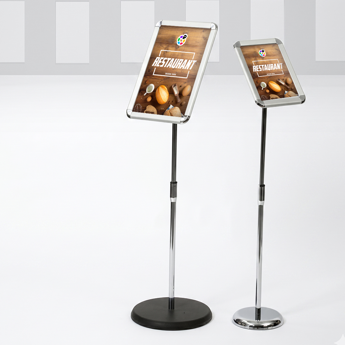 Exhibidor A4 para restaurant